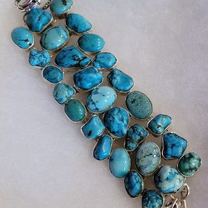 Sterling Silver Turquoise Bracelet